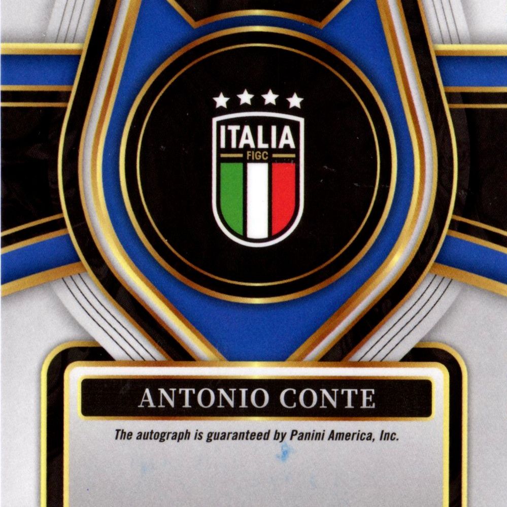 Antonio Conte - Card autografata Panini Select Fifa Silver Prizm del 2022