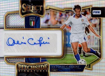 Card Autografata Panini Select FIFA Pitchside Signatures Silver, 2023