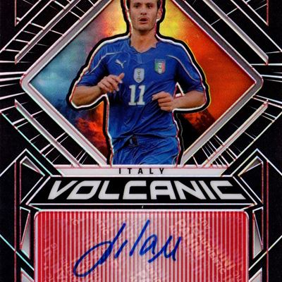 Card autografata Panini Obsidian Volcanic Electric Etch, tiratura 23/25