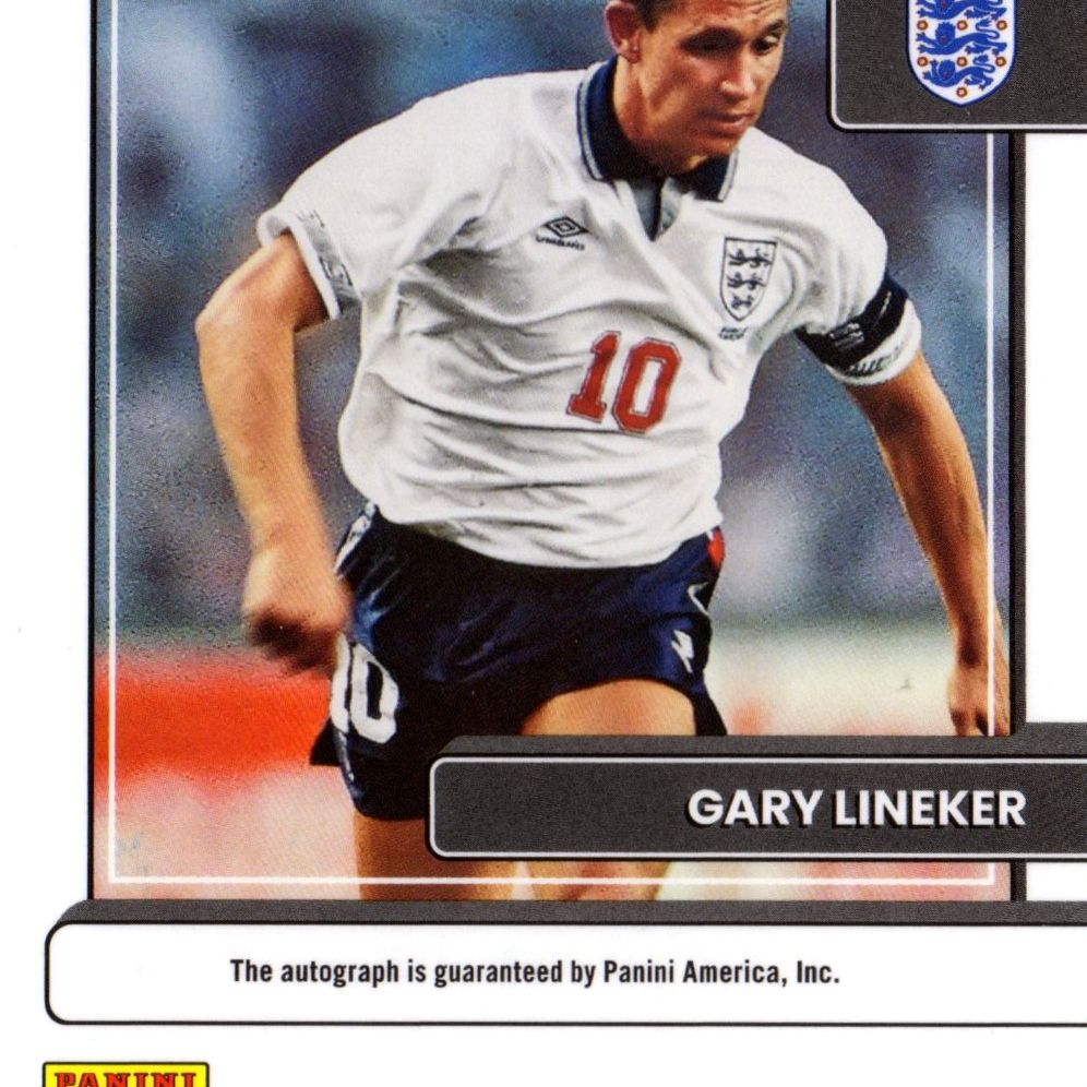 Gary Lineker - Card Autografata della Panini Donruss Soccer Signature Series