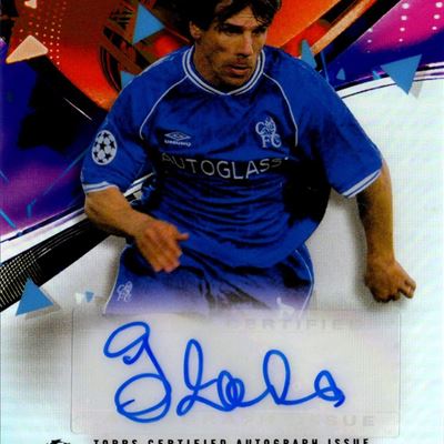 Card autografata 'Chelsea - Topps Finest UCL Refractor' tiratura 50/200