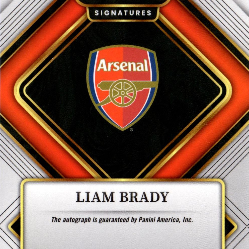 Liam Brady - Card autografata Panini Select Premier League 2022