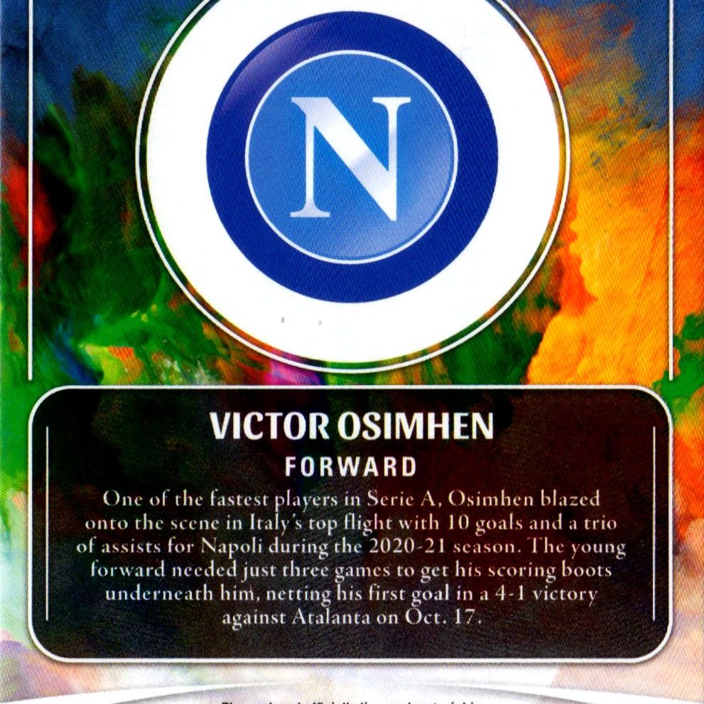 Victor Osimhen - Card Relic Jersey 55/199