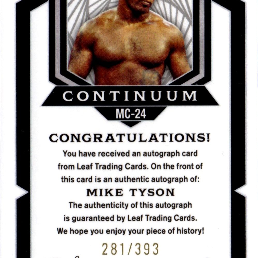 Mike Tyson - Leaf Metal Continuum Multi-Sport 281/393