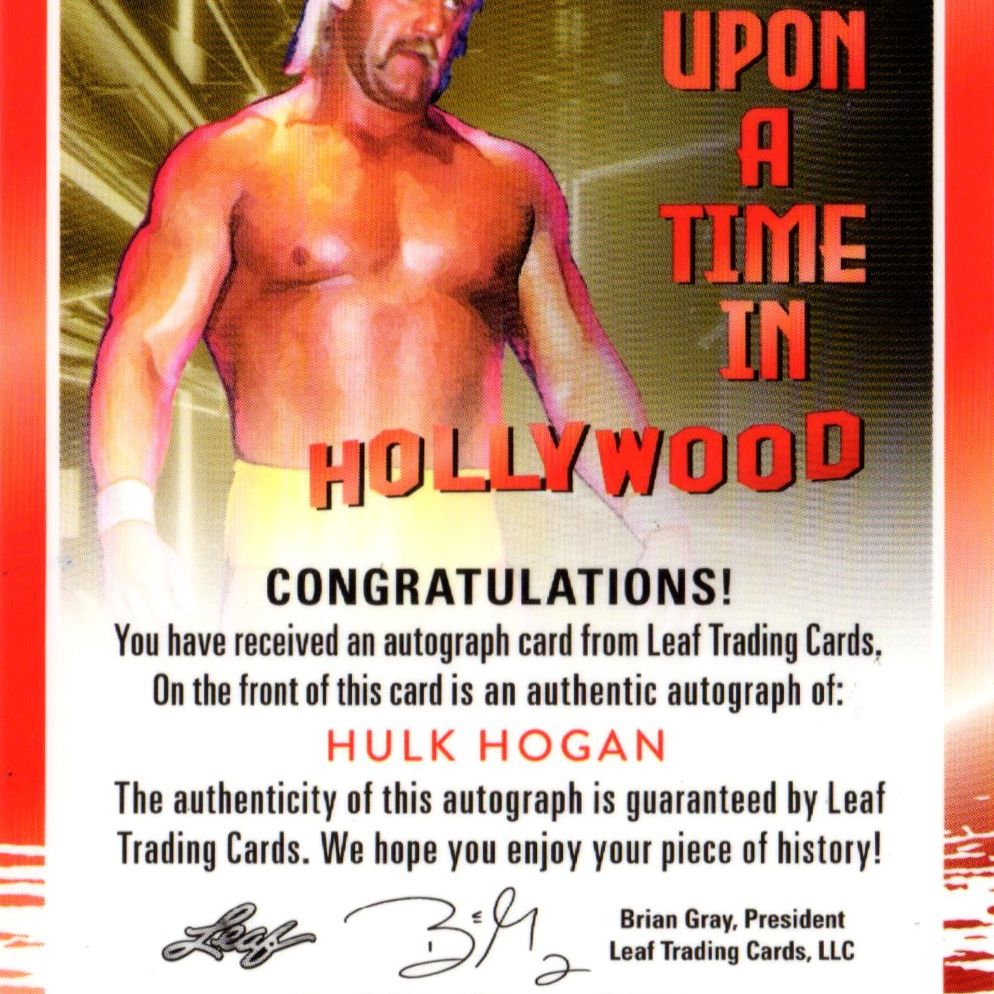 Hulk Hogan - Card autografata 'Once Upon A Time' 5/25