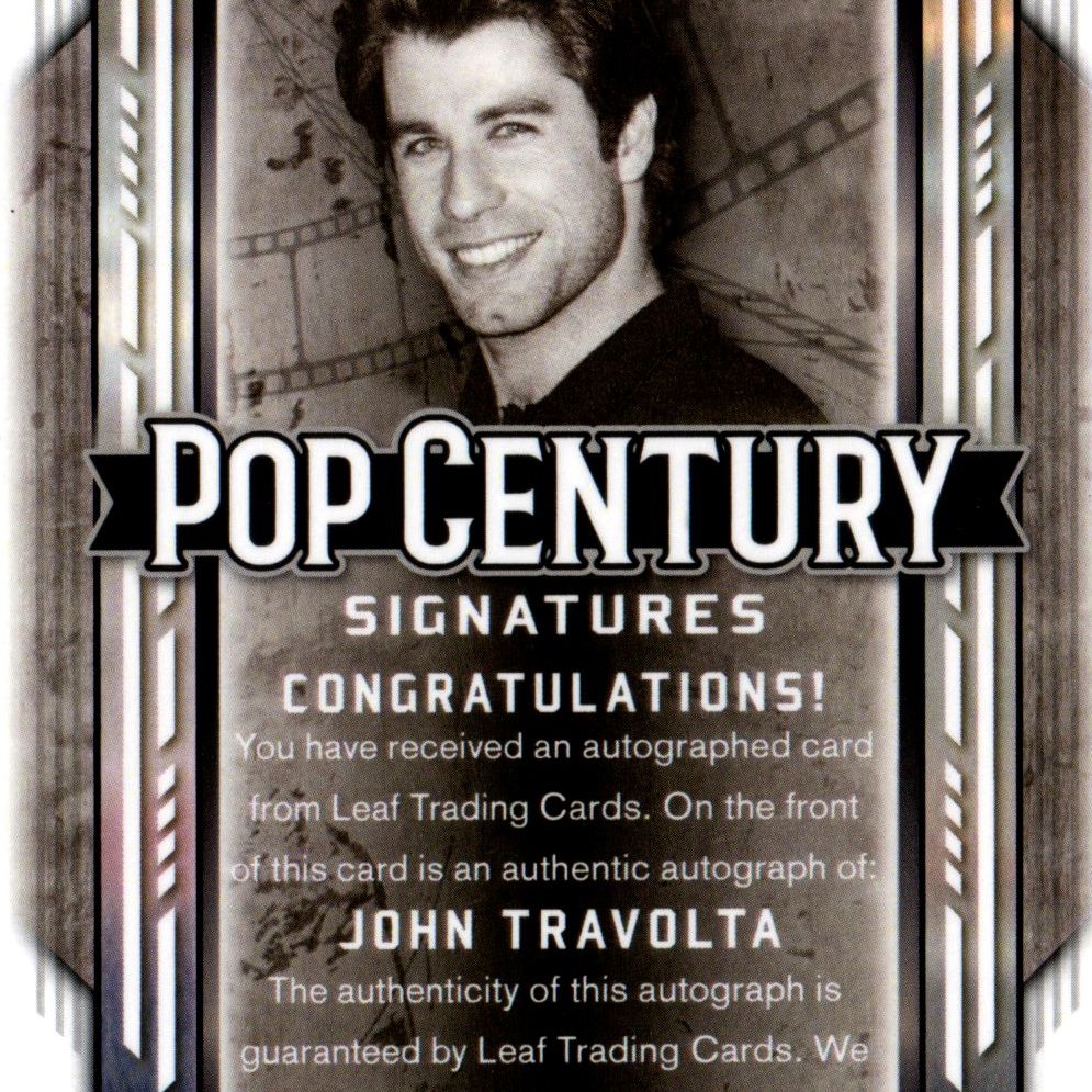 John Travolta - Leaf Pop Century Crystal Refractor (tiratura 19/20)