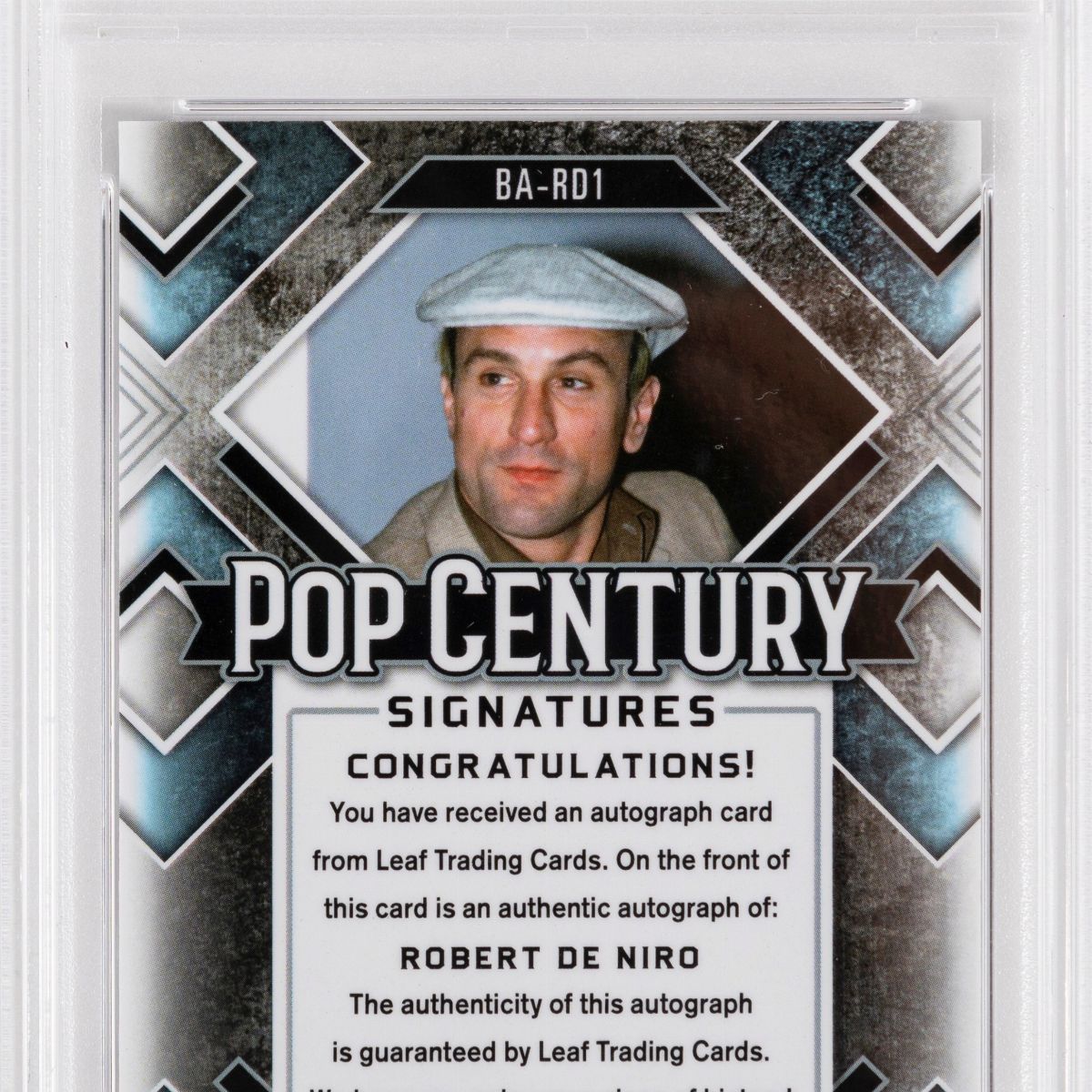 Robert De Niro - Card autografata Purple Wave (3/15) PSA