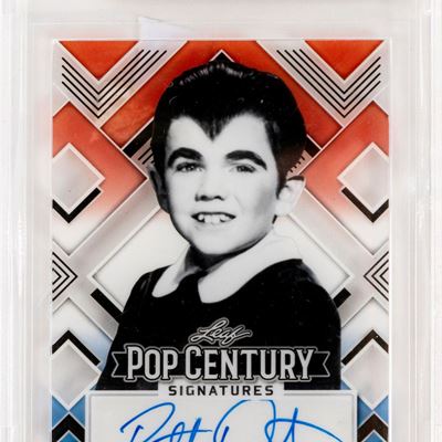 Leaf Metal Clear Growing Up Graphs (The Munsters) 1/1, card autografata