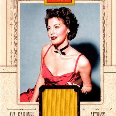 Card Relic con frammento di abito, certificata Panini America 2013