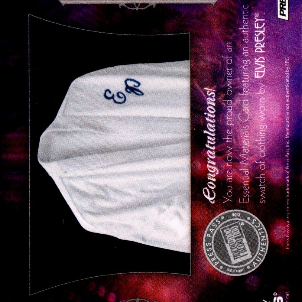Elvis Presley - Card relic contenente frammento di accappatoio indossato
