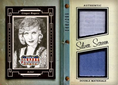 Relic Card con frammento di abito, Panini Americana, tiratura 88/299