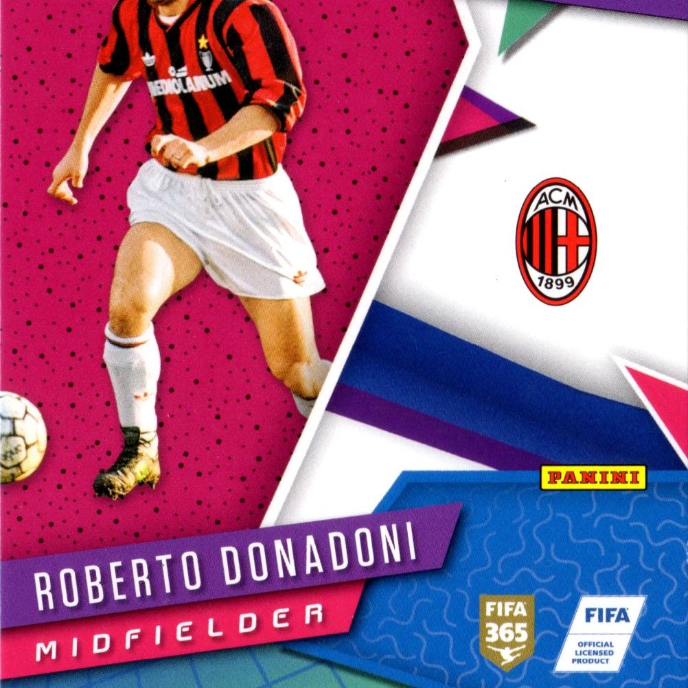 Roberto Donadoni - Card autografata Panini Revolution 2017