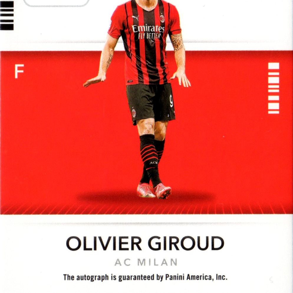 Olivier Giroud - Card autografata Panini Chronicles Contenders Serie A 84/329