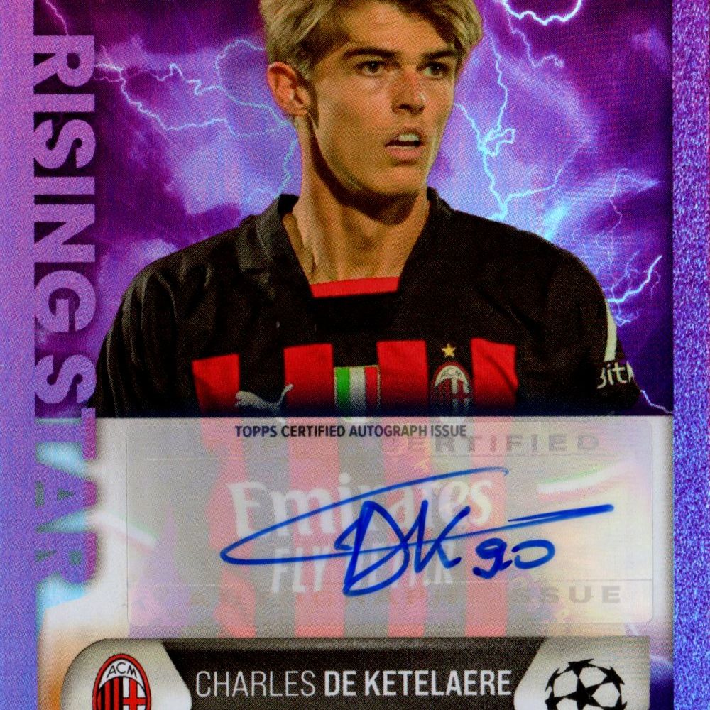 Charles De Ketelaere - Milan - Topps Uefa Champions League Rising Star 8/25  | Pop Culture / Memorabilia & Cards | Finarte, casa d'aste