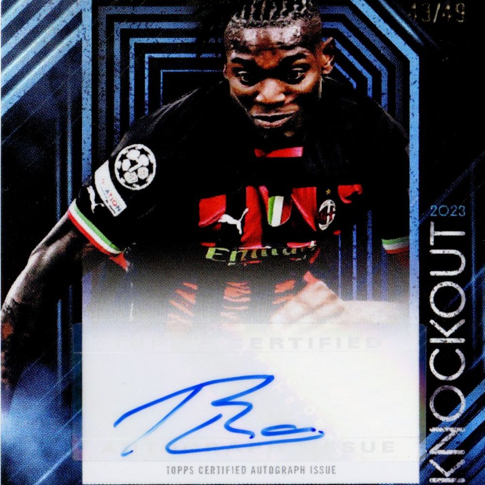 Rafael Leao - Milan - Topps UEFA Knockout Base Blue Parallel 43/49 