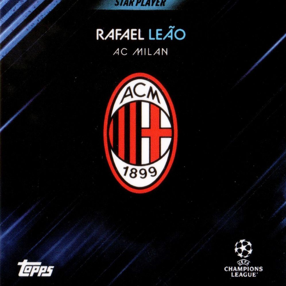 Rafael Leao - Topps UEFA Knockout Base Blue Parallel 43/49