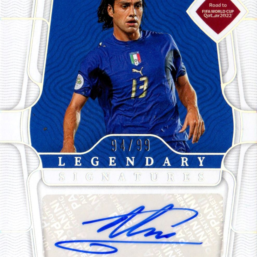 Alessandro Nesta - Panini National Treasures World Cup Qatar Legendary  94/99 | Pop Culture / Memorabilia & Cards | Finarte, casa d'aste