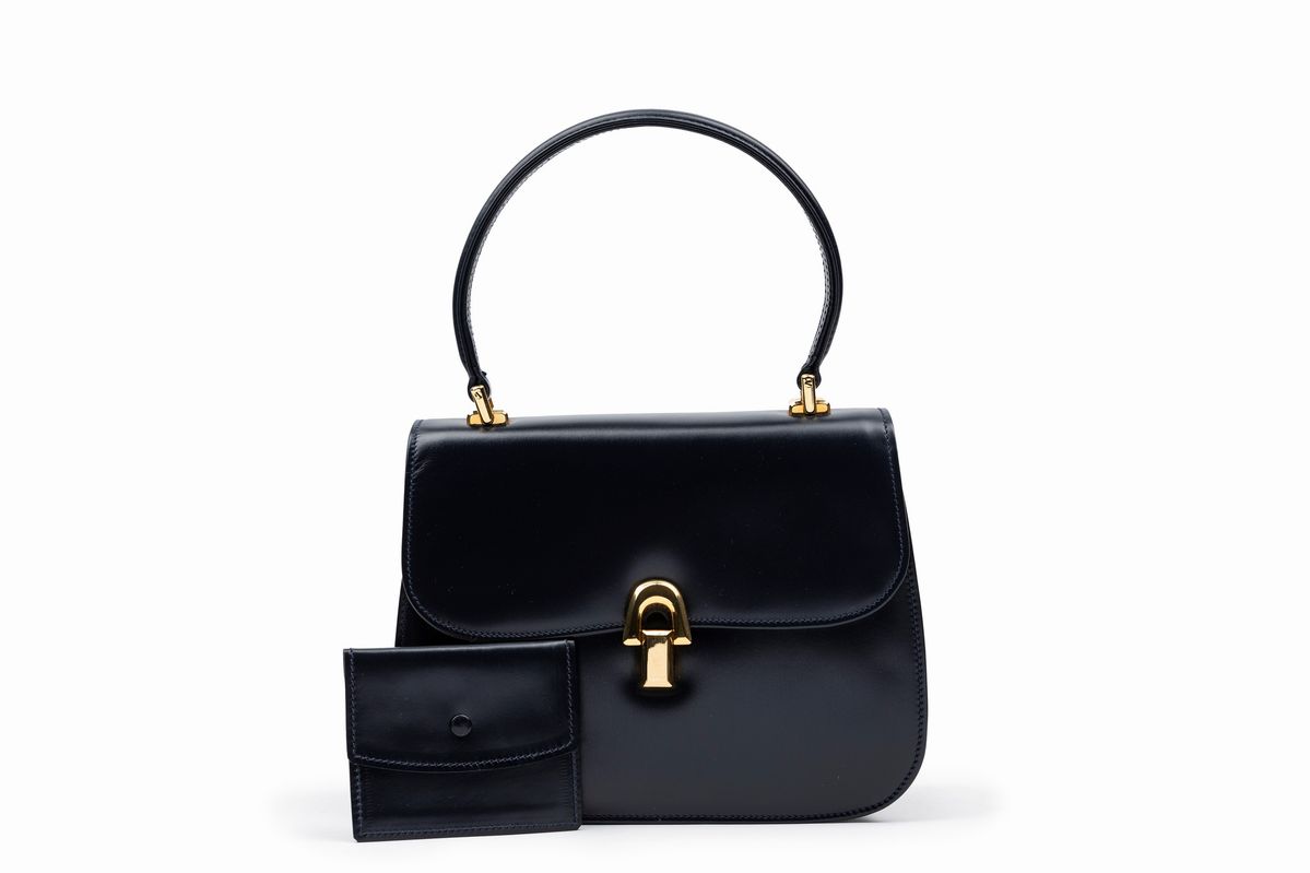 Gucci - Borsa, pelle blu, anni '60