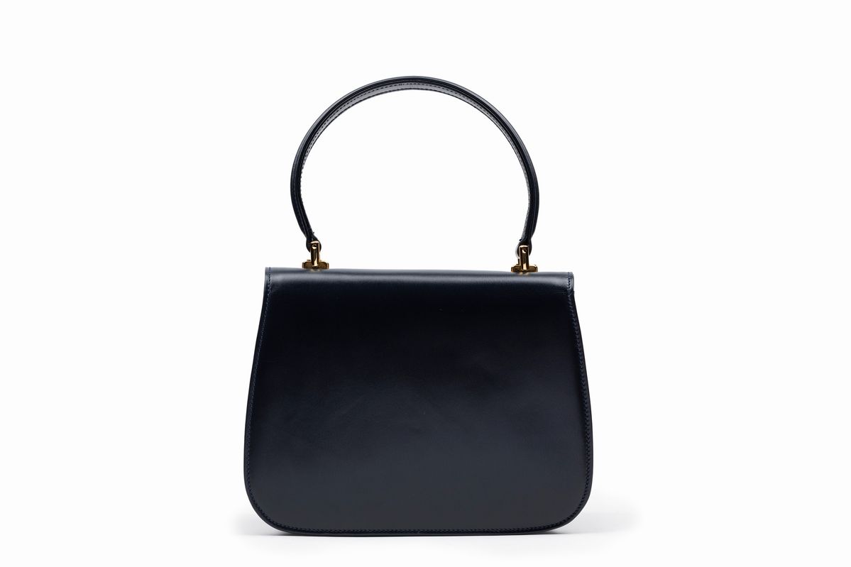 Gucci - Borsa, pelle blu, anni '60