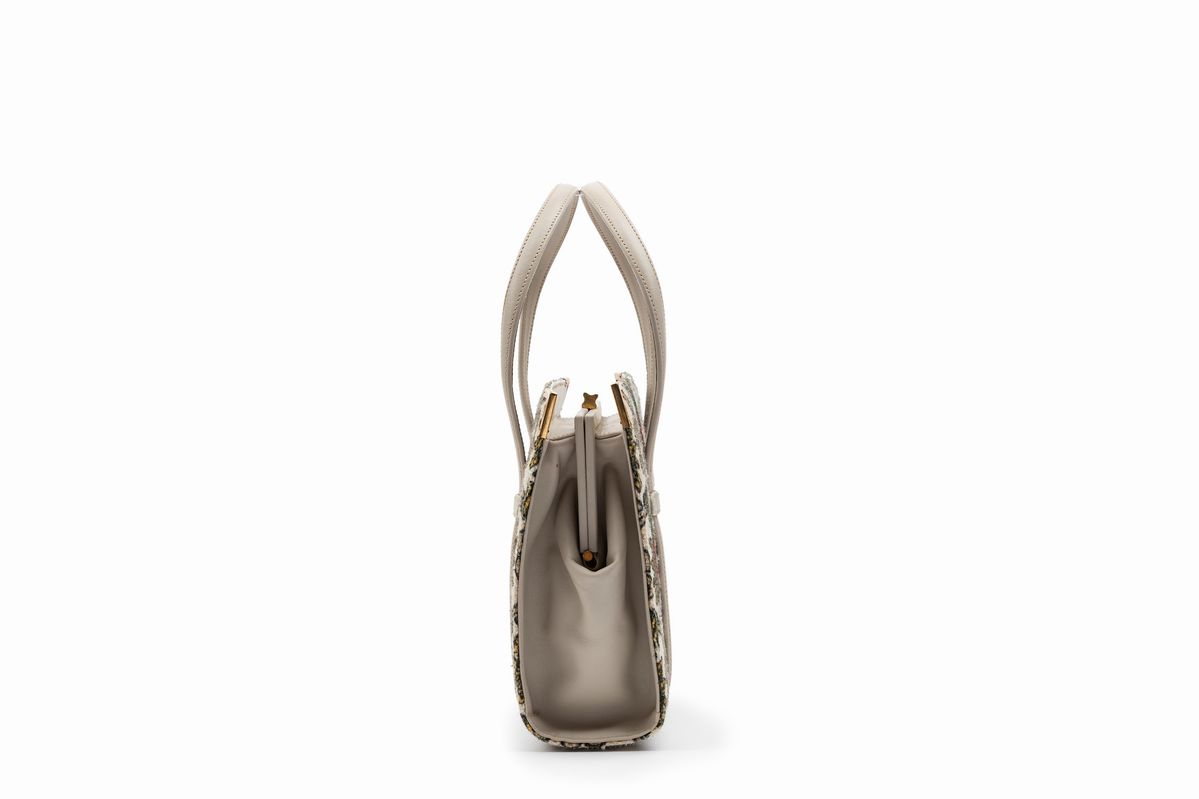 Gucci - Borsa in tessuto con stampa Leonardo, anni '60