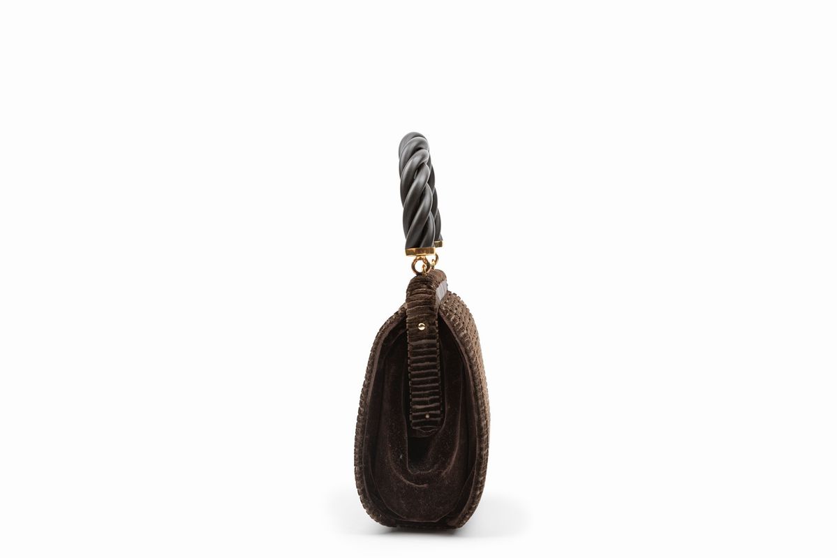 Gucci - Borsa in velluto a righe, anni '60