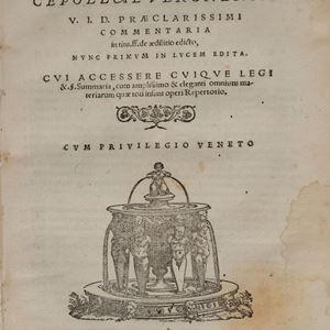 Bartolomeo Cipolla - Commentary in tit.ff.de aedilitio edicto nunc primum in lucem edita