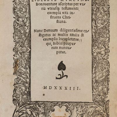 Bonaventura, Libellus Aureus, 1533
