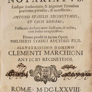 Antonio Stabili - Brevis Tractatus De Officio Notariatus