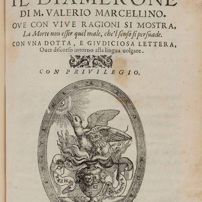 Il Diamerone... Ove con vive ragioni si mostra, la morte non esser quel male, che 'l senso si per...