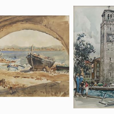 Vedute di Krapanj e Riva del Garda
