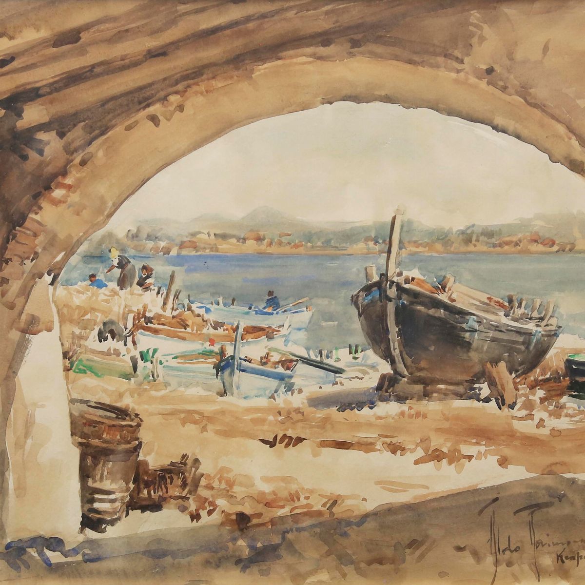Aldo Raimondi - Vedute di Krapanj e Riva del Garda