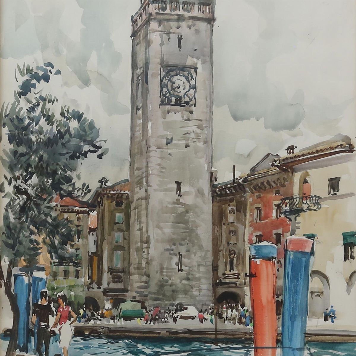 Aldo Raimondi - Vedute di Krapanj e Riva del Garda