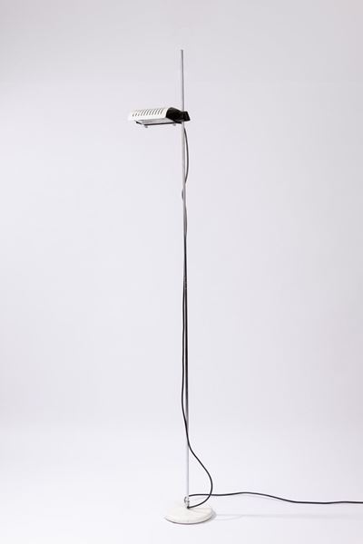 Lampada da terra Serie 626, circa 1970, metallo, h 211 cm