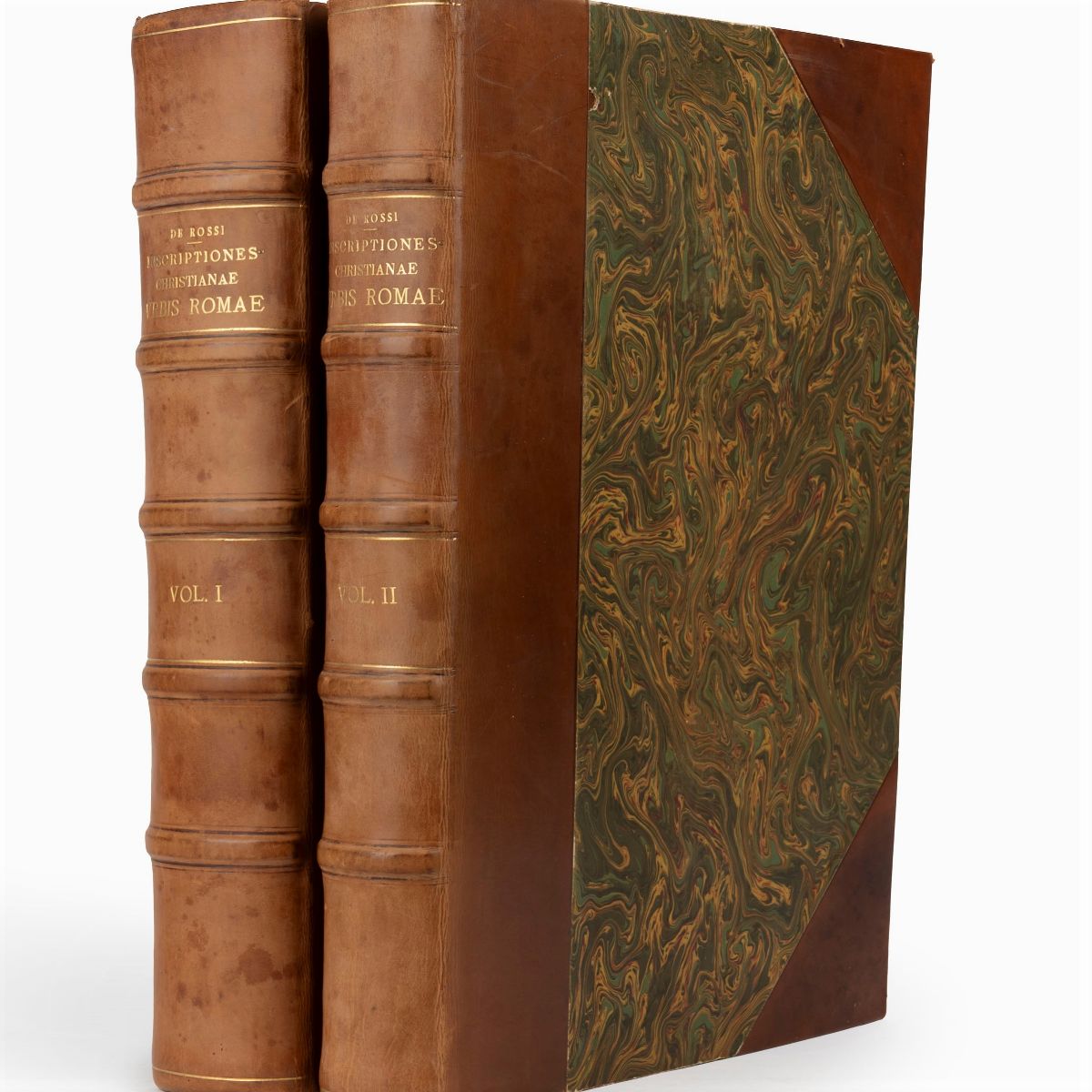 Giovanni Battista De Rossi - Inscriptiones Christianae urbis Romae septimo saeculo - Due volumi i...