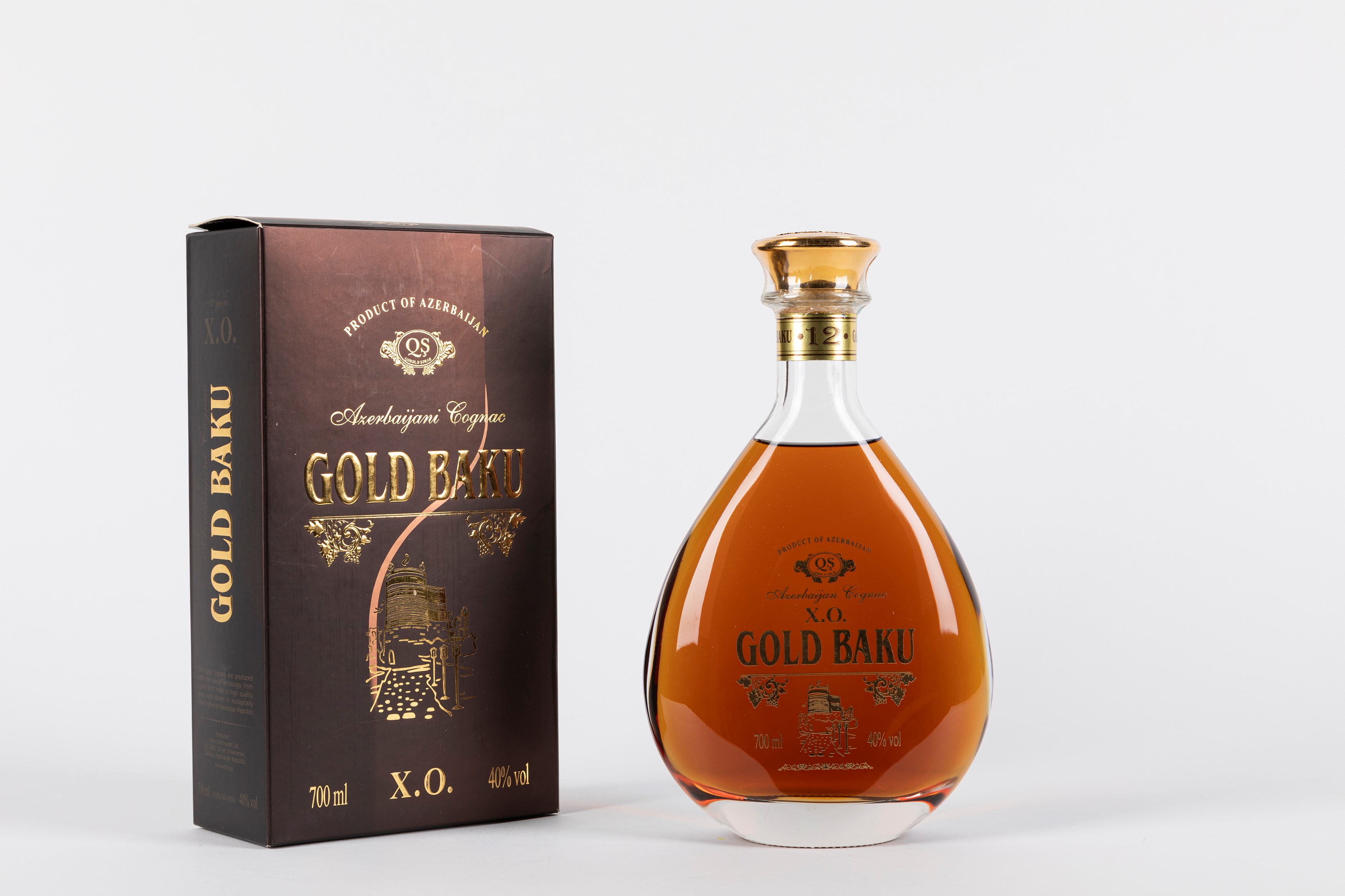 【コニャック】Gold Baku cognac X.O. 700ml 40% Azerbagian - Gold Baku Cognac XO (1 BT) | Fine Wines & Spirits