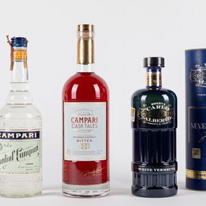 Cordial Campari (1 BT), Vermut Bianco (1 BT), Campari CT (1 BT)