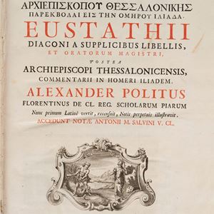 Alessandro Politi - Eustathius in Homerum