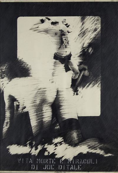 Vita J. Ditale, 1974, tecnica mista su carta