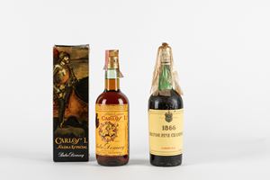 Brandy Larios 1866 (1 BT), Carlos I Solera Especial Pedros Domeq (1 BT)