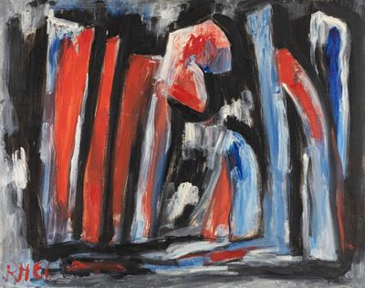 Senza titolo (olio su tela, 1961)