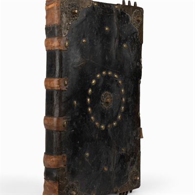 Antifonario-Innario, manoscritto su pergamena con decorazioni miniate, 1480