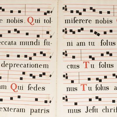 Antifonario manoscritto, 1700, 580 x 410 mm