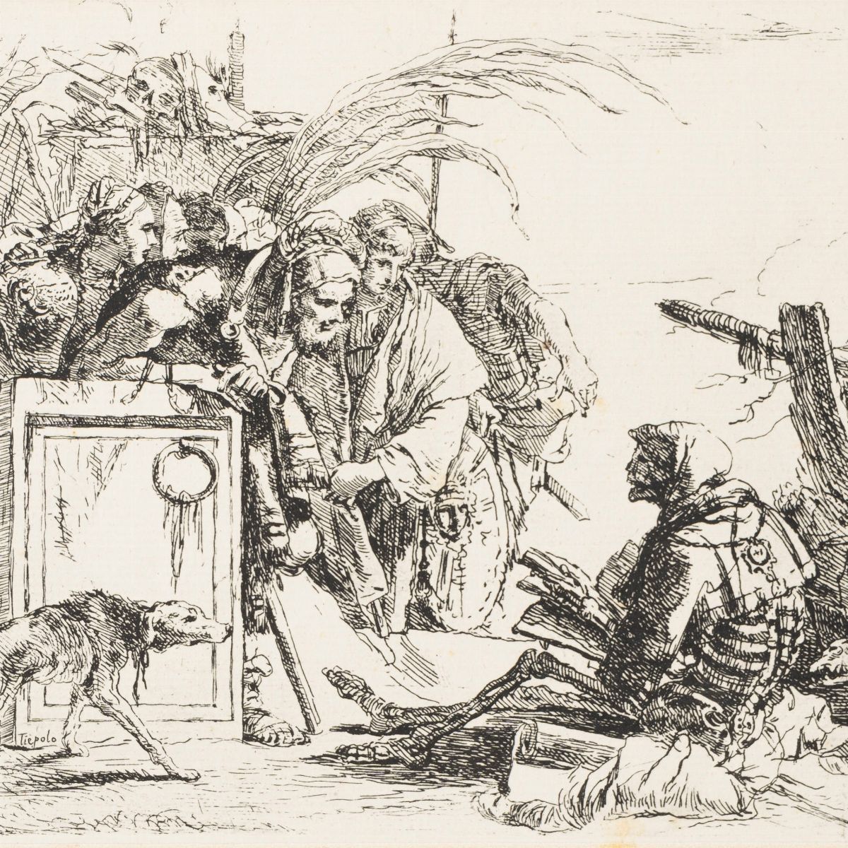 Tiepolo, Giandomenico - Tiepolo, Lotto di 10 incisioni del XX secolo