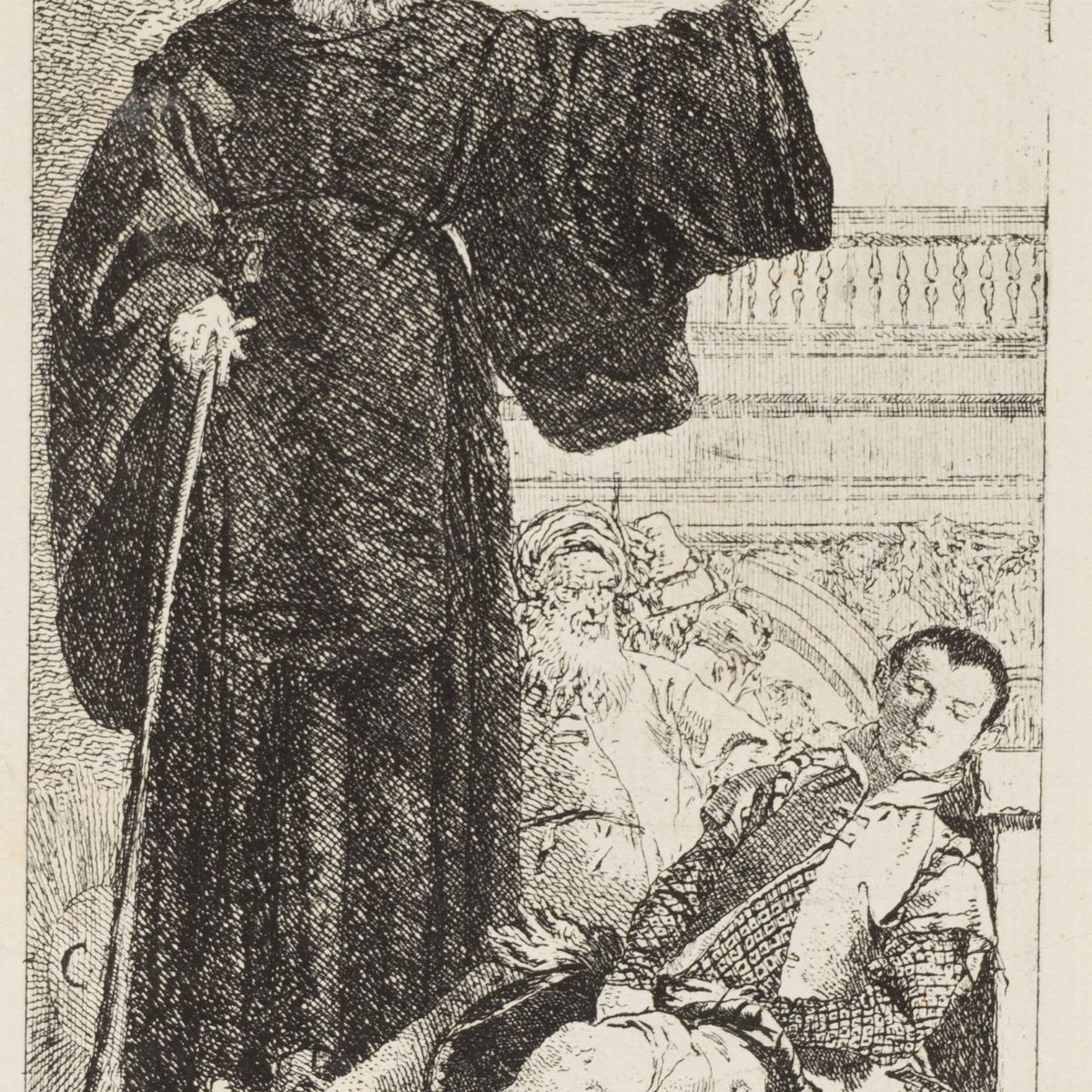Tiepolo, Giandomenico - Tiepolo, Lotto di 10 incisioni del XX secolo