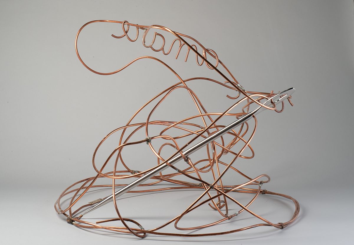 Maria Lai - Ric-amare, acciaio, cm 62x90x68, 1999