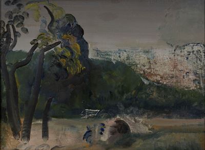 Albero, olio su tela