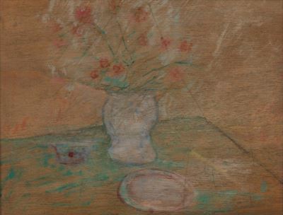 Fiori, olio su tavola, 1947