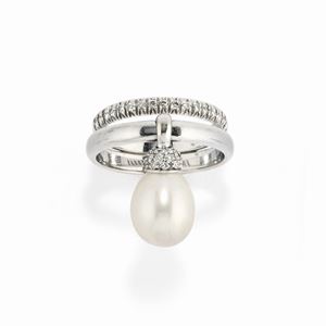 Chantecler - Anello con perla