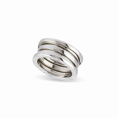 Anello, oro bianco 18k, collezione 'B.Zero1'