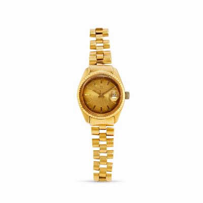Orologio in oro giallo 18k con quadrante champagne